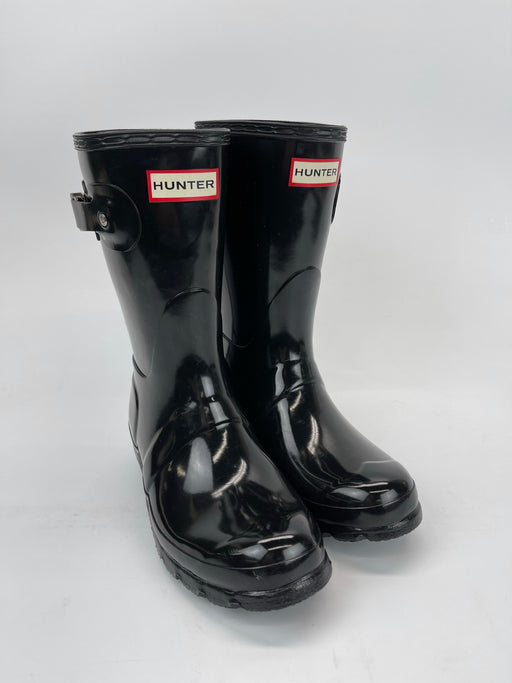 Hunter Women's Original Short Rain Boots: Black Gloss- Size 6 US
