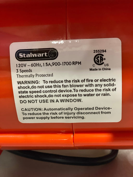 Stalwart Portable Adjustable Industrial Fan Blower