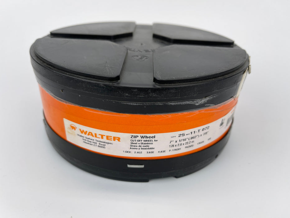 Walter 11T072 7" x 1/16" x 7/8" Zip Wheel Cut-Off Wheel