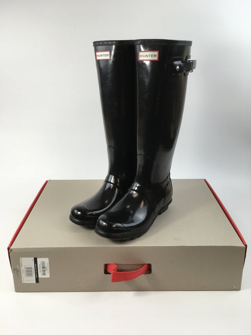 Women's Original Tall Gloss Rain Boots: Black - SIZE 8