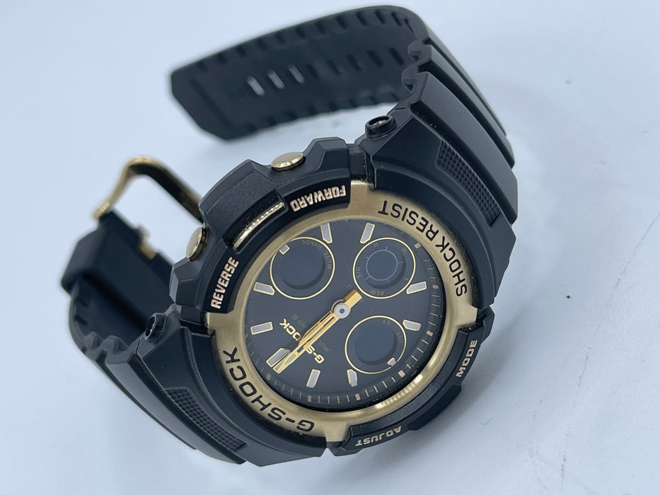 Casio Men's AWG-M100SBG-1ACR G-Shock Analog-Digital Display Quartz Black Watch, Multi
