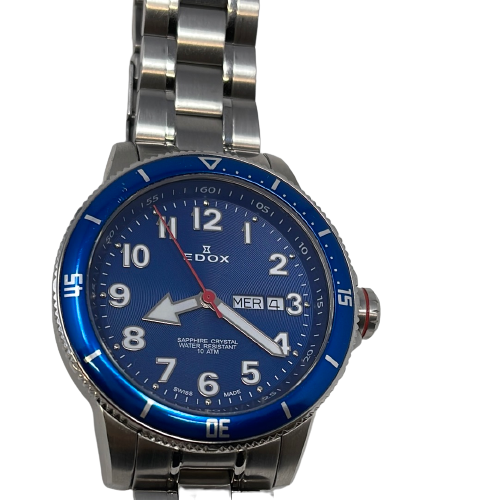 EDOXChronorally S Quartz Blue Dial Men's Watch