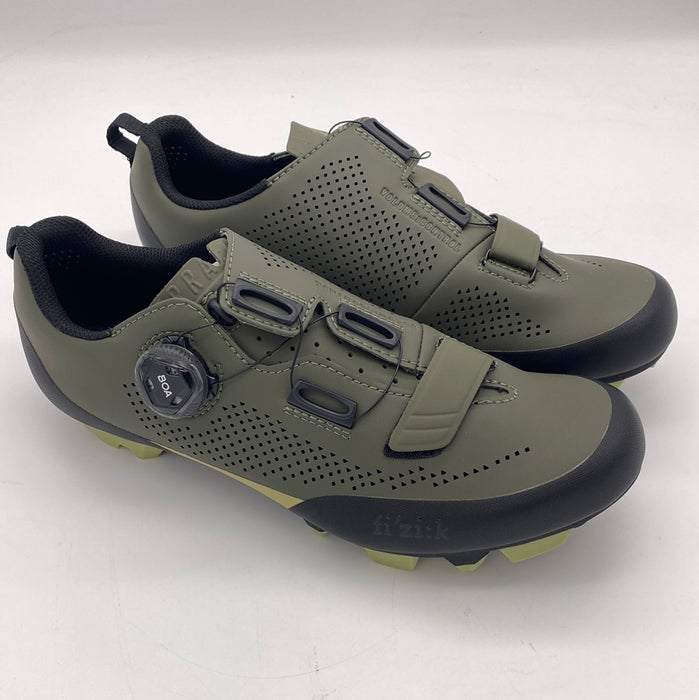 Fizik Terra X5 Shoes Military Green/Tangy Green Size: 8 1/4US