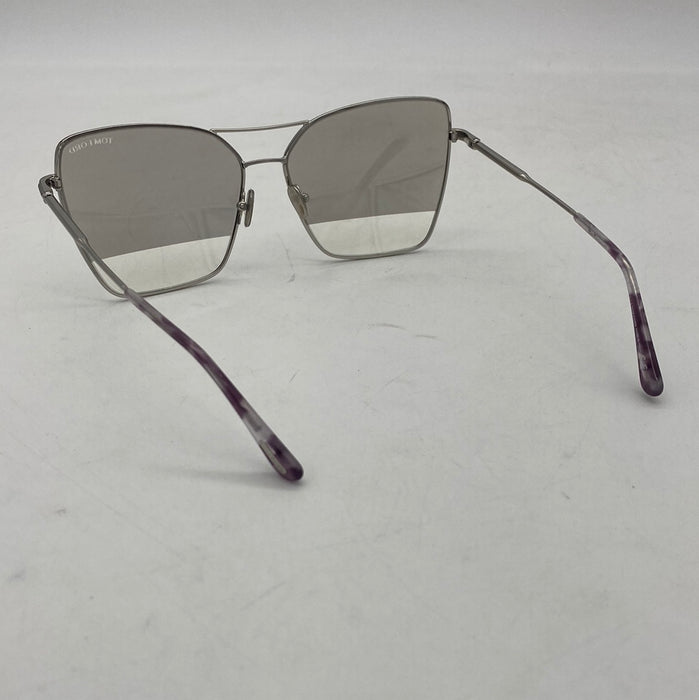TOM FORD TF 738 Sye Sunglasses 16C Silver/Silver gradient mirror