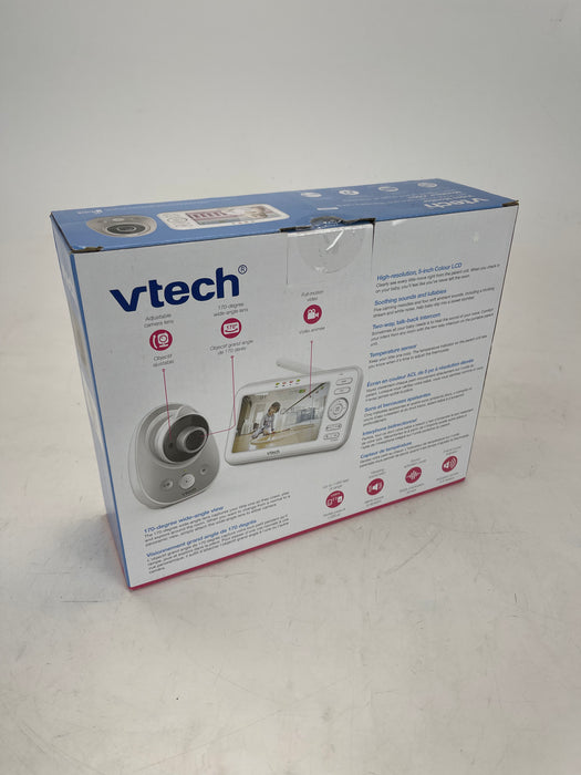 VTech VM352 Full Colour 5" Hi Res Video Monitor with Wide Angle and Standard Lens, White, One Size