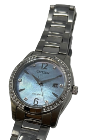 Citizen Eco-Drive Mother-of-Pearl Crystal Watch E0113 R012380