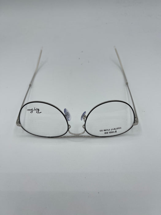 Ray-Ban RB6414 Unisex's Black Silver Frame Clear Lenses 53-18