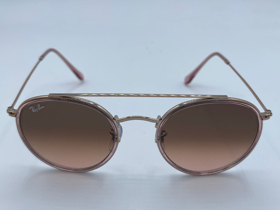 Ray-Ban RB3647N ROUND DOUBLE BRIDGE - Pink: Bronze-Copper (NON-POLARIZED)