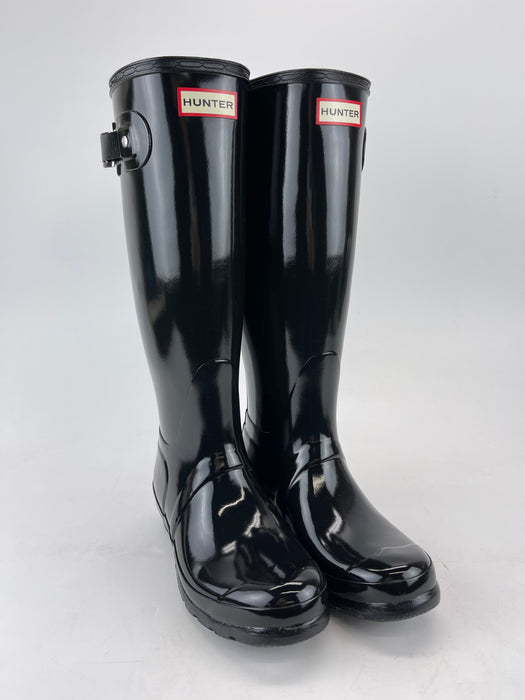Women's Original Tall Gloss Rain Boots: Black - SIZE USW 7
