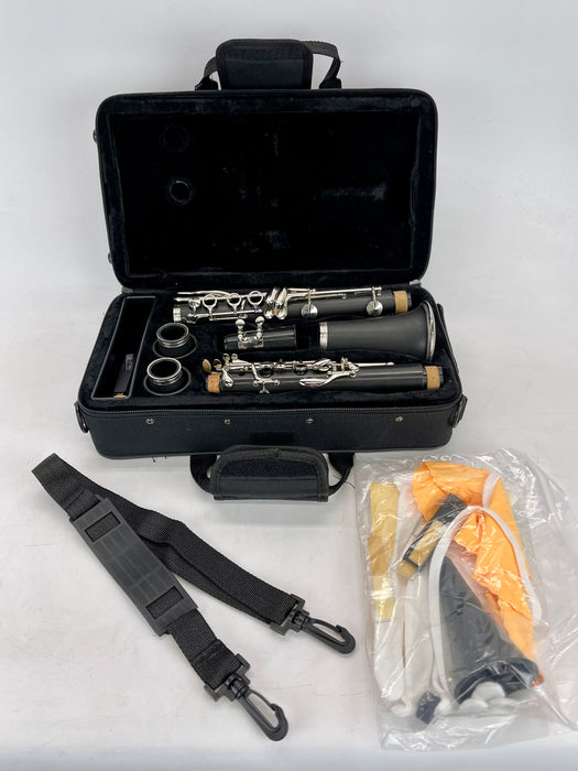 Eastar B Flat Clarinet Black Ebonite Clarinet Bb With Mouthpiece,Case,2 Connector,8 Occlusion Rim,Clarinet Stand,3 Reeds and More Keys