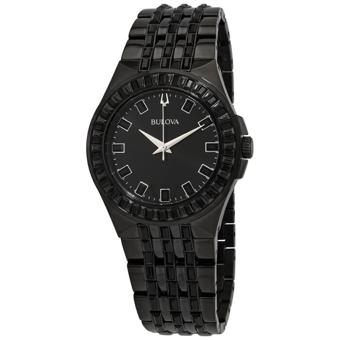 BULOVA Phantom Quartz Crystal Black Dial Men's Watch