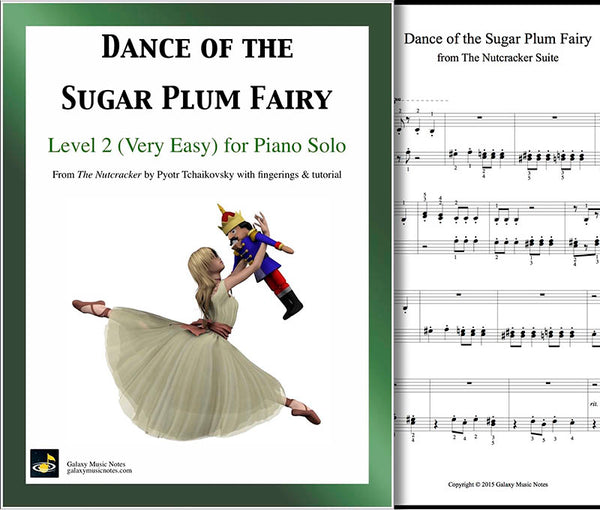 Dance of the Sugar Plum Fairy Very easy piano sheet music