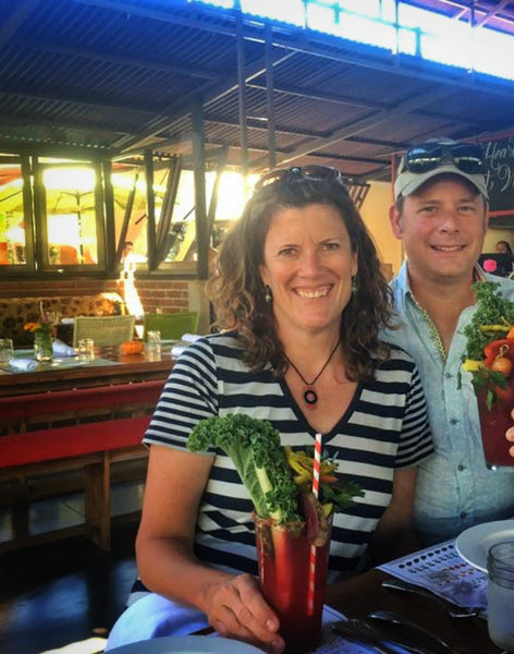 (Travis & Lisa testing farm-to-table...)