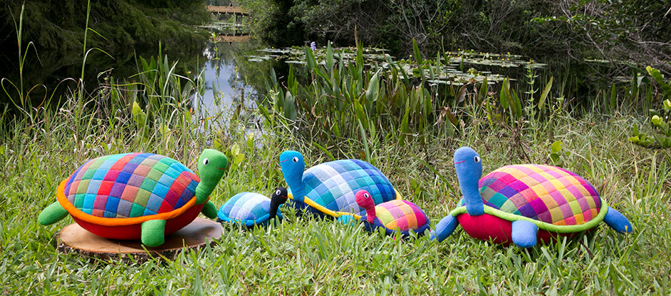 Barefoot Handwoven Turtle Toys