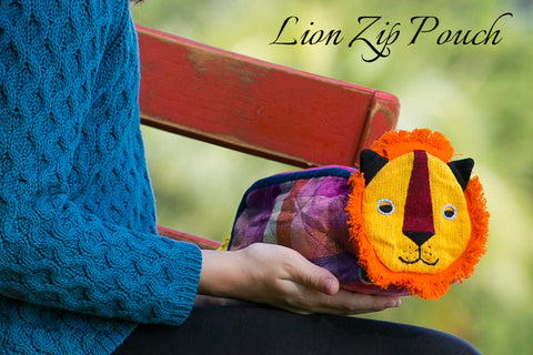 Lion Zip Pouch