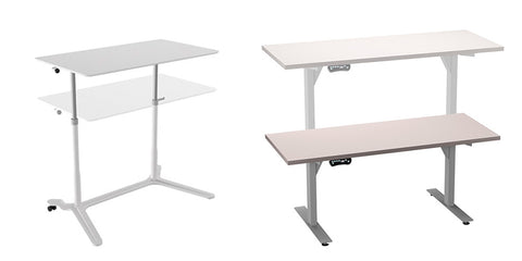 The HiLo and Pronto Height Adjustable Tables