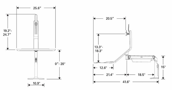 Office Furniture Heaven - Quickstand Lite Specifications