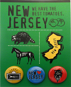 New Jersey, We Have The Best Tomatoes Postcard Backed Button Card