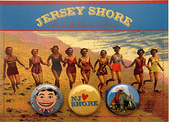 The Jersey Shore, Postcard Backed Button Card