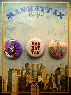 Manhattan Button Card