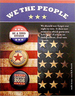 We The People Political Button Card