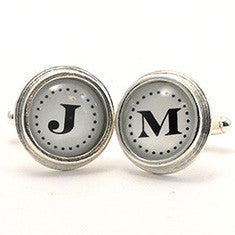Sterling Silver Plate Cuff Links