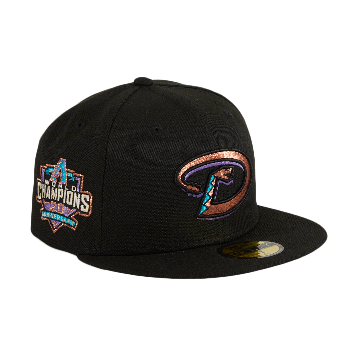 Arizona Diamondbacks New Era 2001 World Series Champions 20th Anniversary  Navy Undervisor 59FIFTY Fitted Hat - Gray/Red