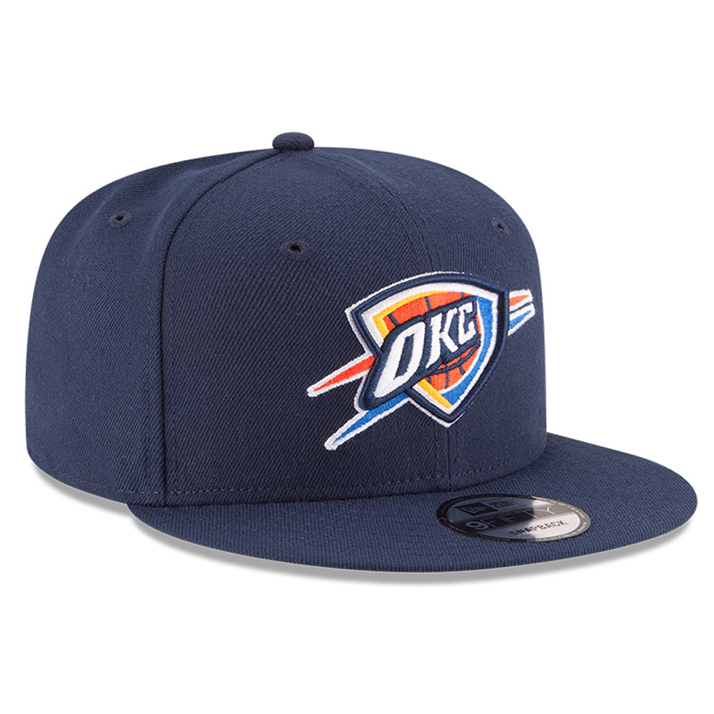 Oklahoma City Thunder Mitchell and Ness Leather Strapback Hat NBA