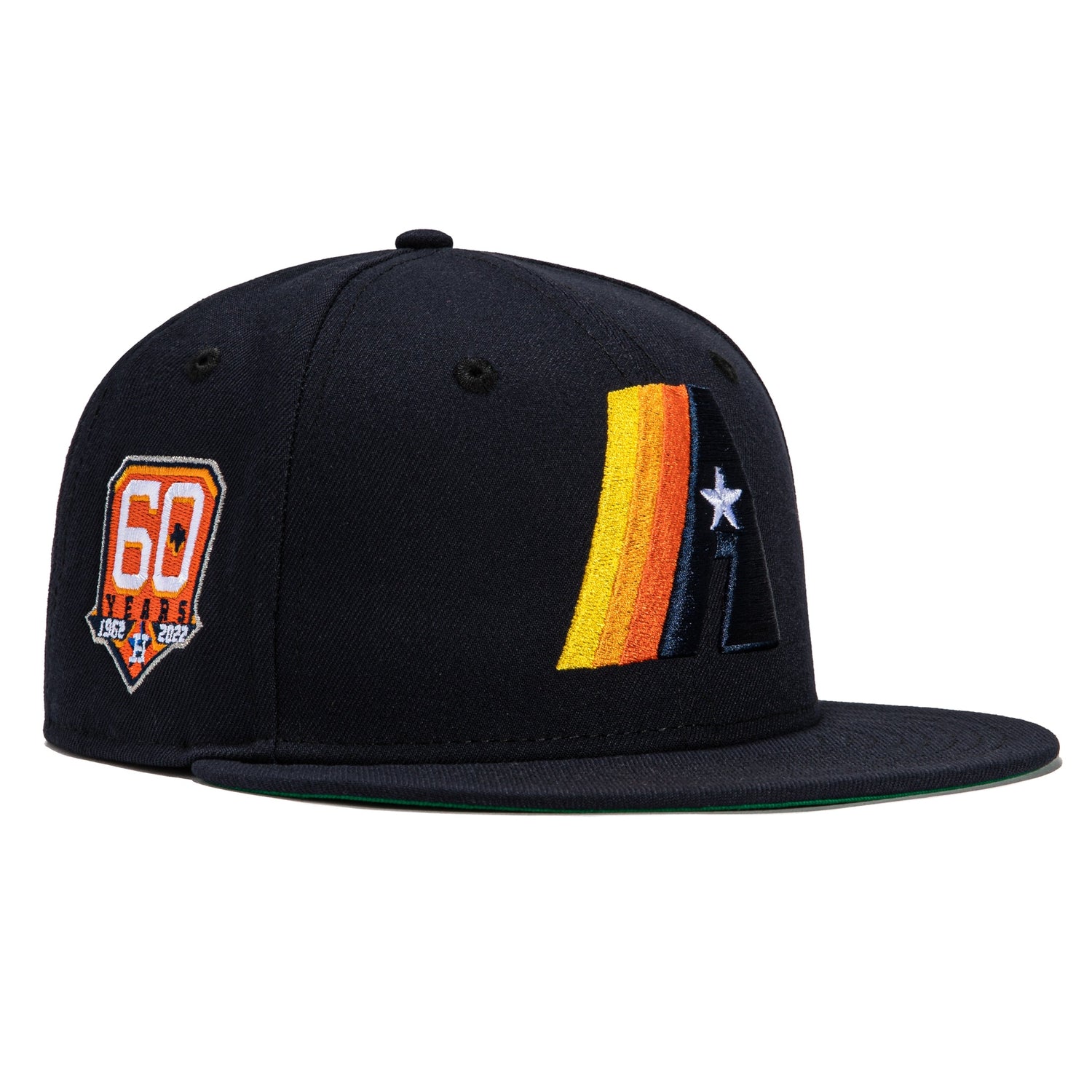 New Era Orange/Navy Houston Astros 2022 World Series Champions Alternate Side Patch 59FIFTY Fitted H