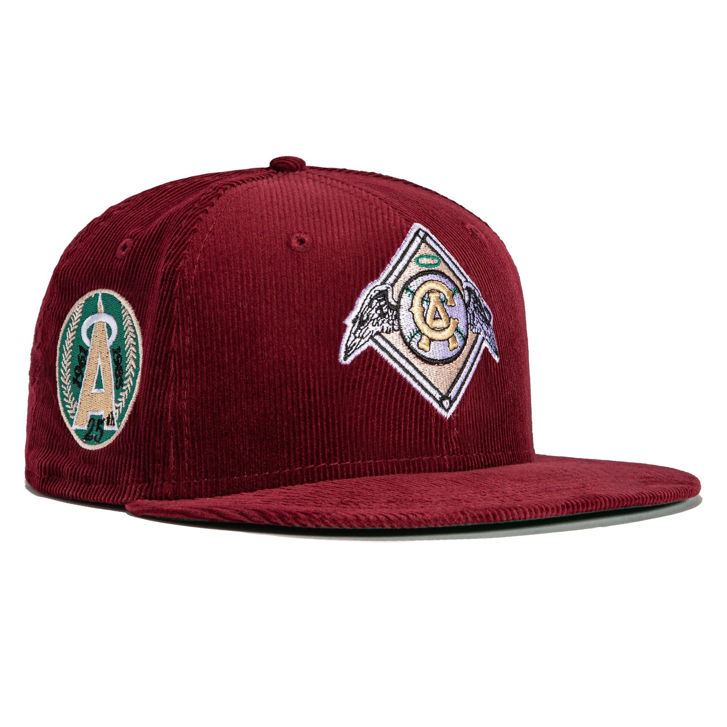 New Era 59FIFTY Havana Sugar Kings 1959 AAA World Champions Patch Word Hat - Tan, Cardinal Tan/Cardinal / 7 1/2