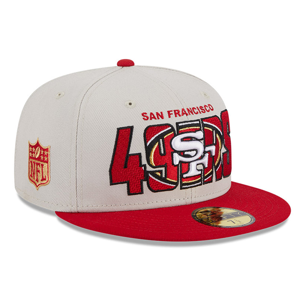 San Francisco 49ers Mens White/Scarlet F4403772 New Era Flipside 59FIFTY  Fitted Hat