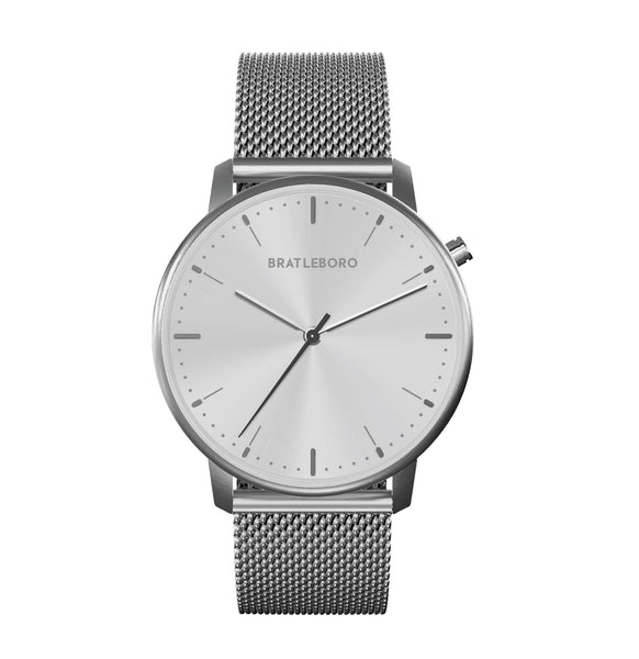 Reloj Mujer Bratleboro | ACADIA METAL SILVER WHITE gris plateado – Bratleboro - EU
