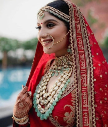 Sukhmati Roopmati Taramati Indumati Red wedding Dupatta