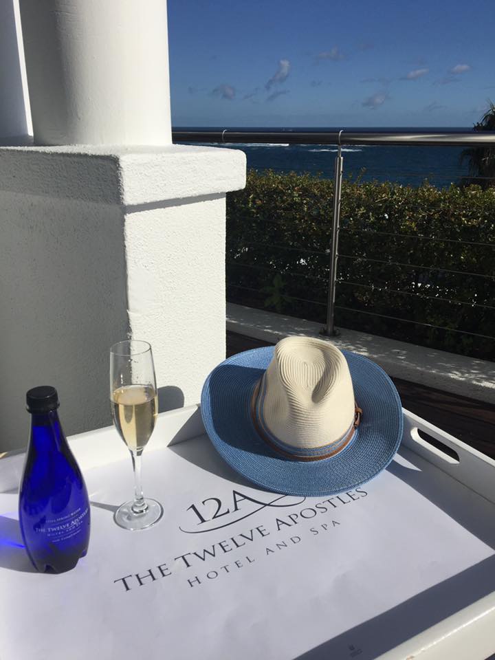 Sun hat at 12 Apostles Hotel in Cape Town