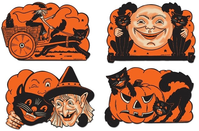 Vintage Halloween Cutouts from the 1950's