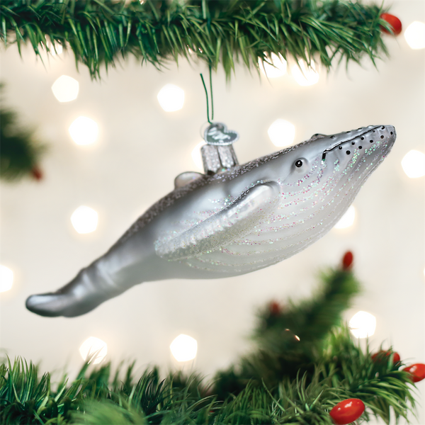 Old World Christmas Glass Ornament Shark