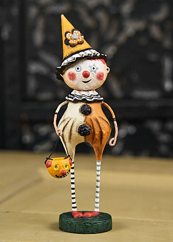 TRICK OR TREAT CLOWN Whimsical Halloween Figurine Lori Mitchell by ESC 