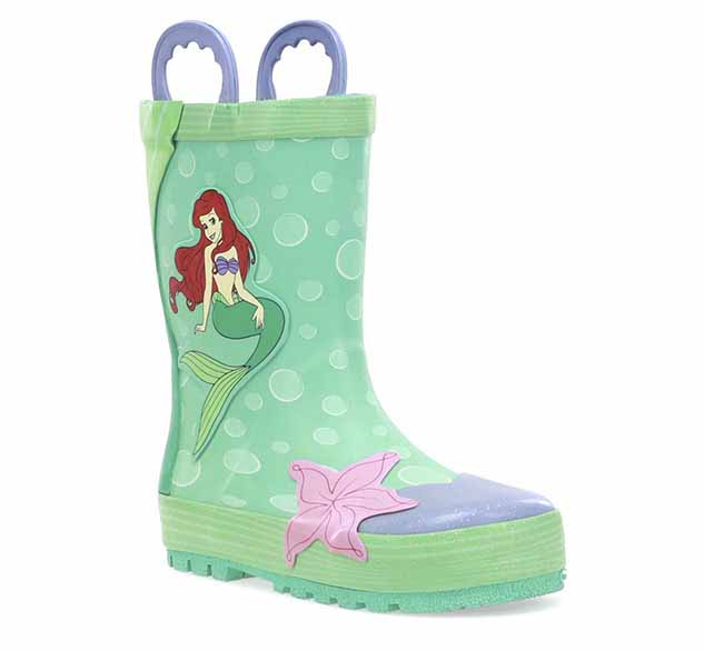 Kids Disney Ariel Rain Boots - Aqua 