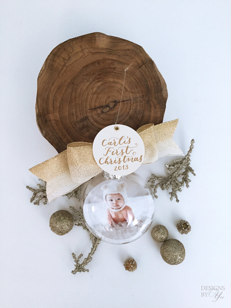 Baby's First Christmas Photo Ornament