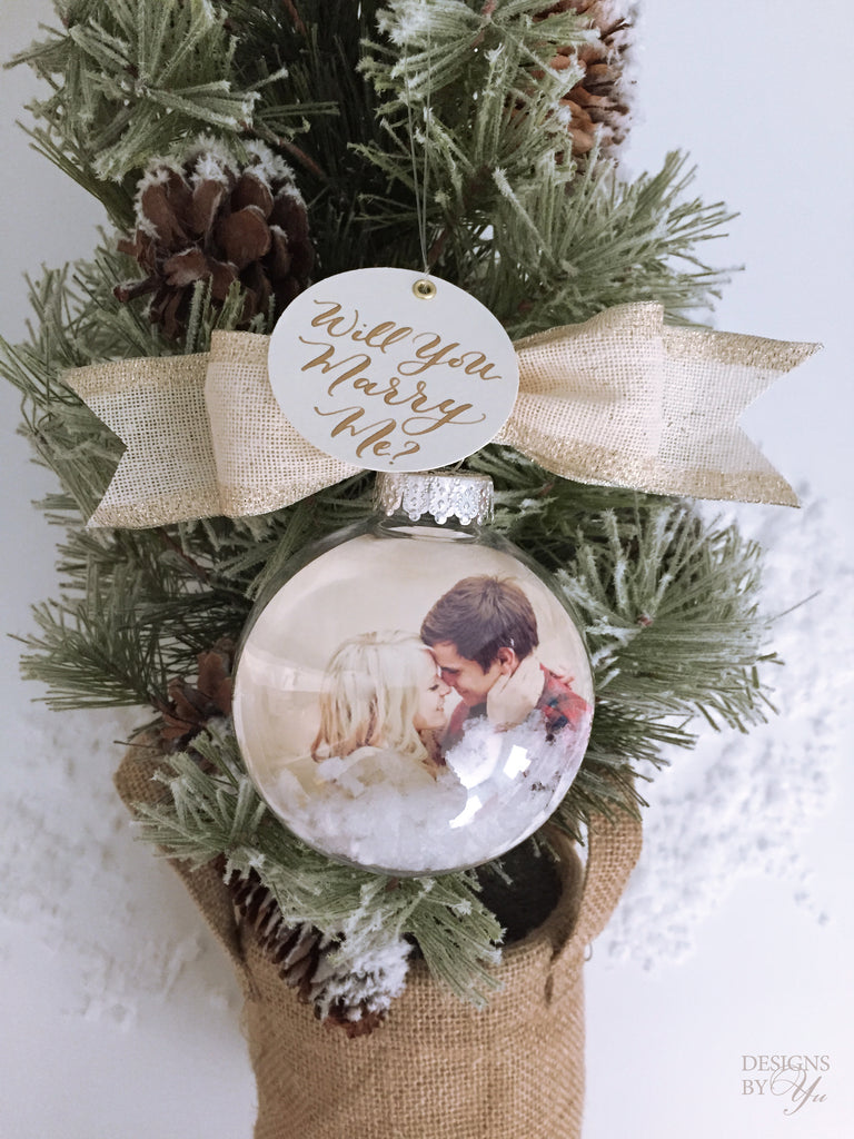 Will You Marry Me Photo Ornament