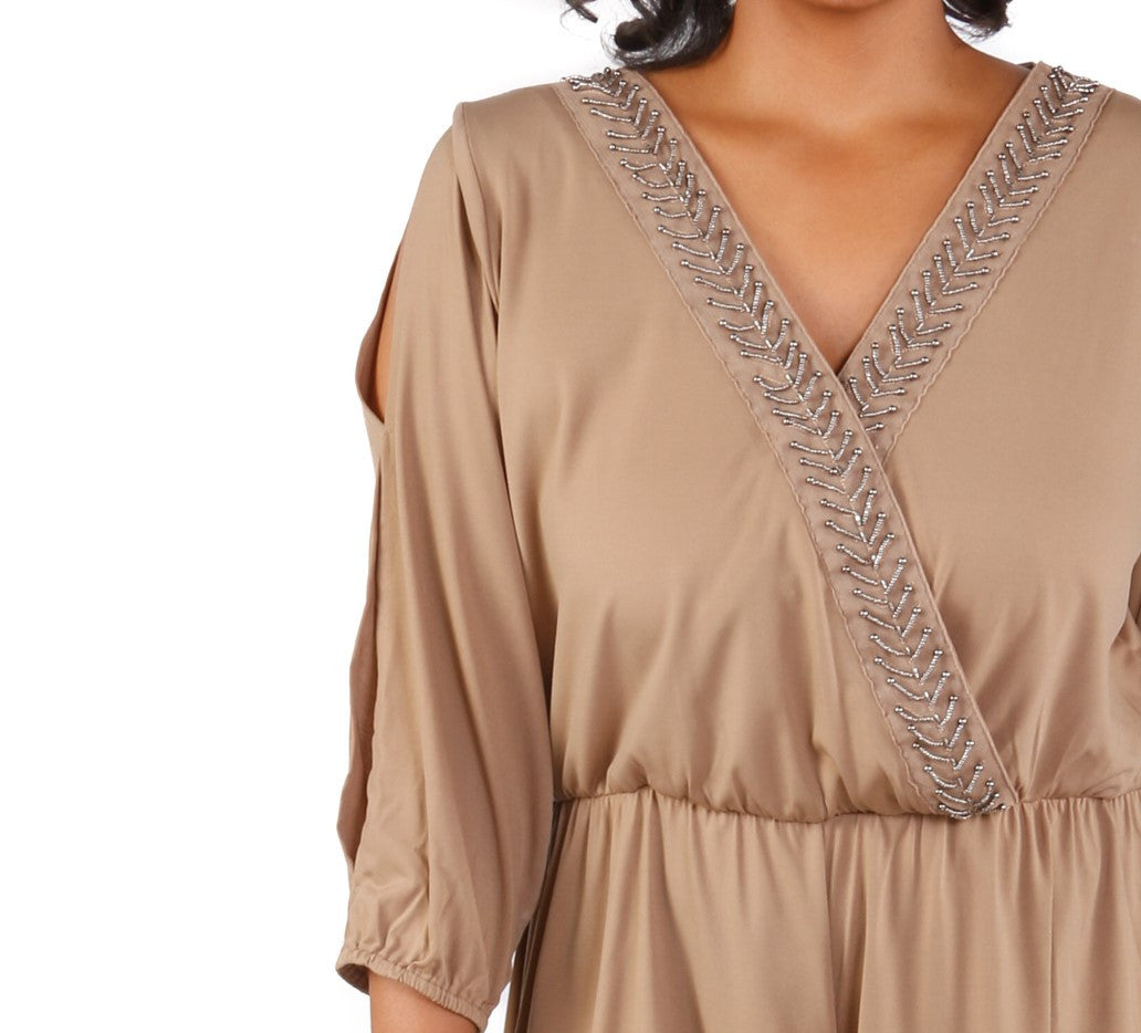 Plus Size Embellished Short Romper
