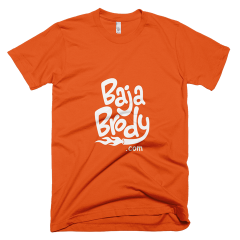 Fine Jersey Short Sleeve T-Shirt Logo - Orange