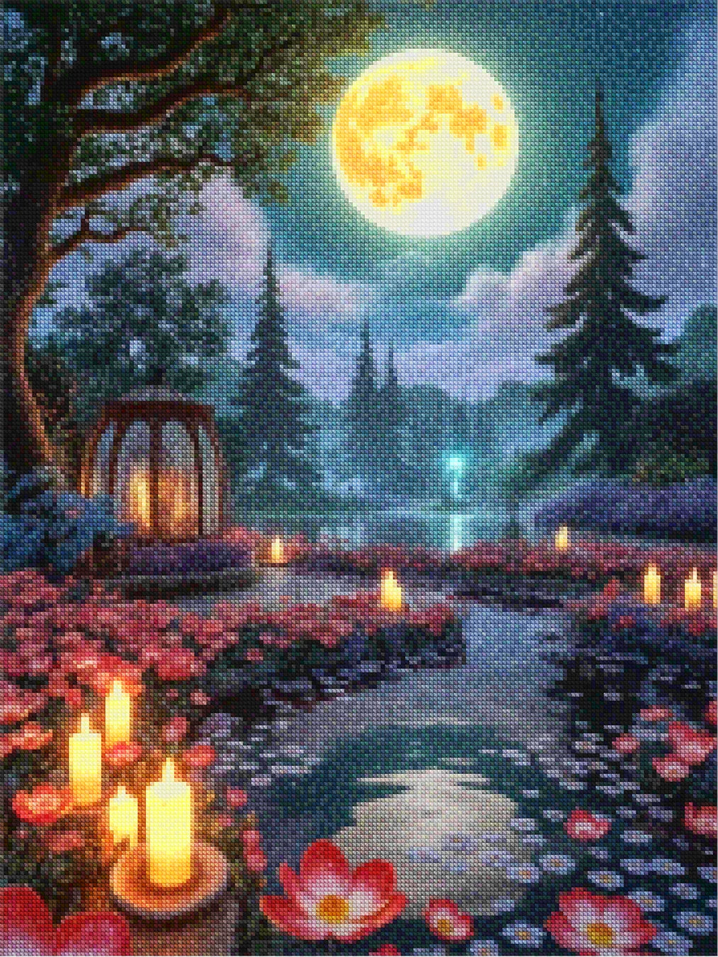 Diamantmalerei - Mondverschluss