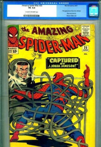 Amazing Spider-Man #25 1st Mary Jane 1965 CGC 4.0 Very Good - redrum comics