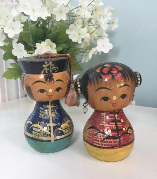 japanese wooden dolls vintage