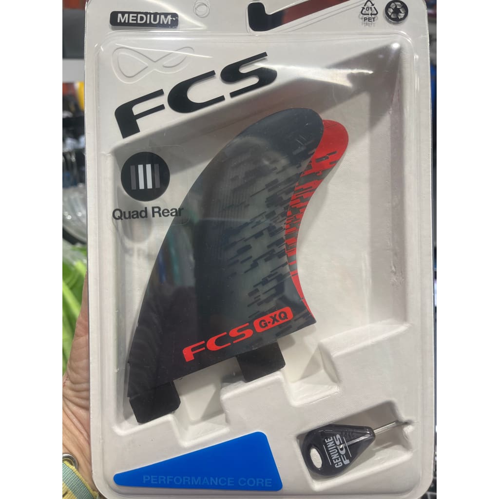 リアフィン FCS フィン G-XQ RED PC QUAD REAR FIN / エフシーエス