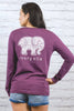 Perfect Fit Royal Purple Rosemale Tee - Ivory Ella - Women's Long Sleeve Shirts
