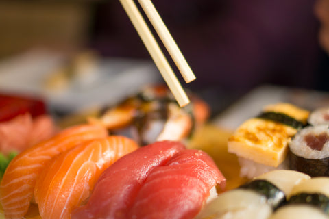 Assortment of sushi