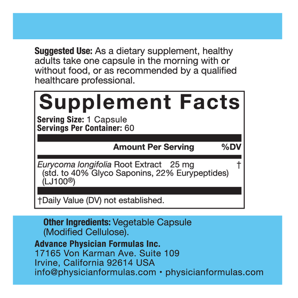 Lj100 Tongkat Ali Extract 25 Mg 60 Veg Caps Advance Physician Formulas 3184