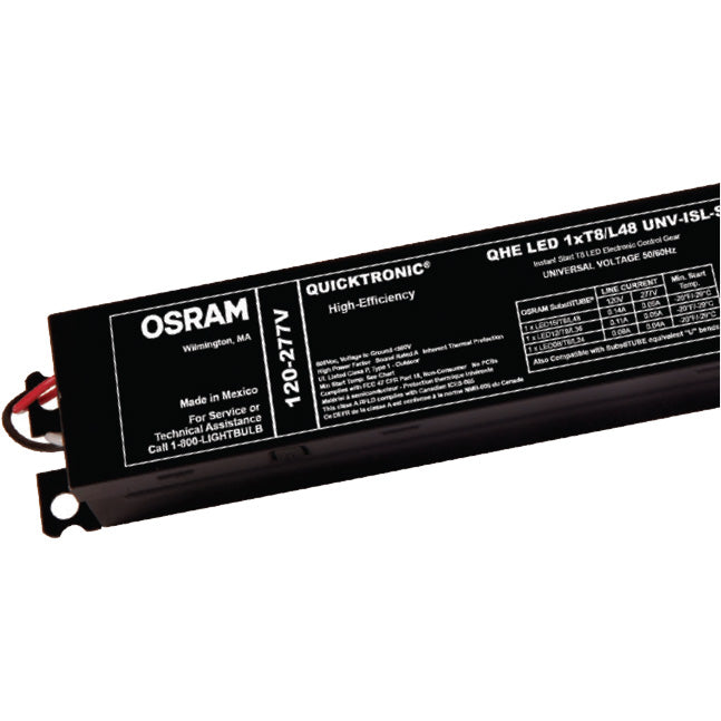 Osram QHE 4xLEDT8/UNV-ISN-SC Quicktronic Driver - 4 SubstiTUBE T8 Lamps - 120-277V - Normal Power System | ProLampSales